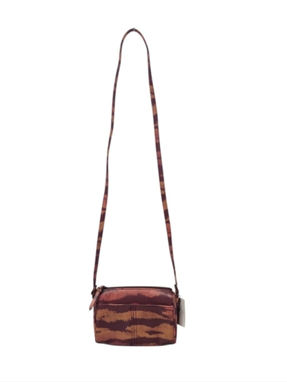 Sonoma Women's Orange Black Faux Leather Crossbody Bag Small NWT